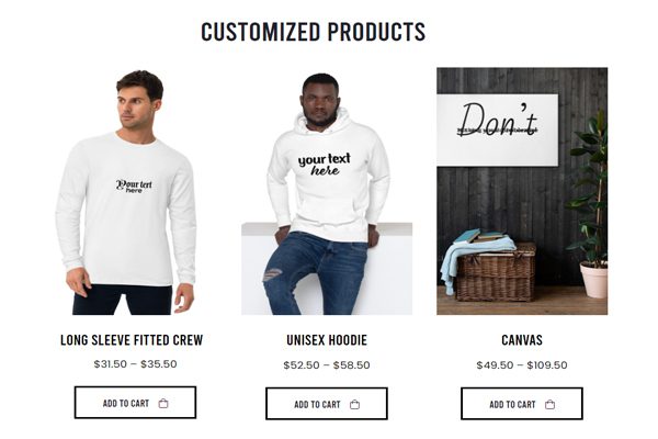 Customized Products